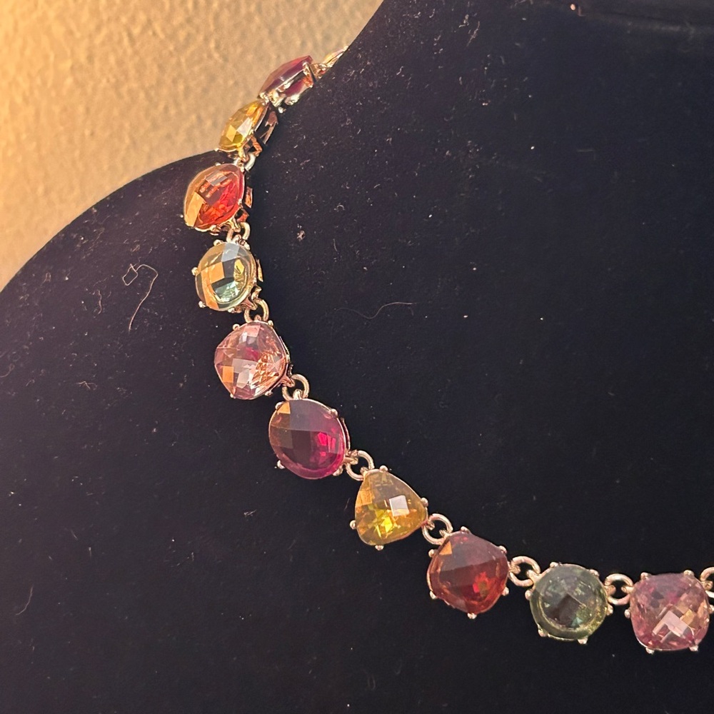 Anne Klein Multicolor Gemstone Necklace - Picture 3 of 6